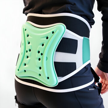 Tailbone protector with contoured padding and elastic waistband for snow sports