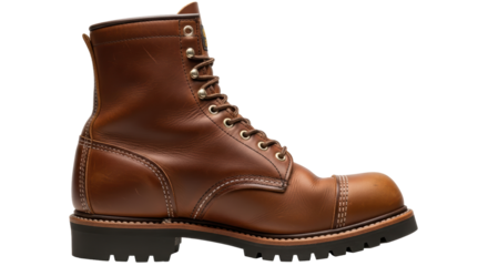 Isolated Leather Boot