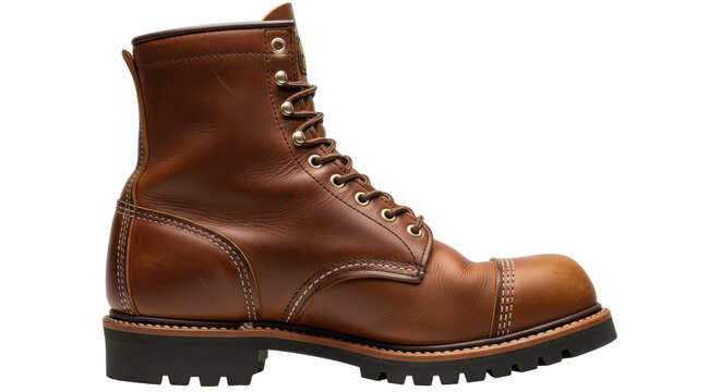Isolated Leather Boot