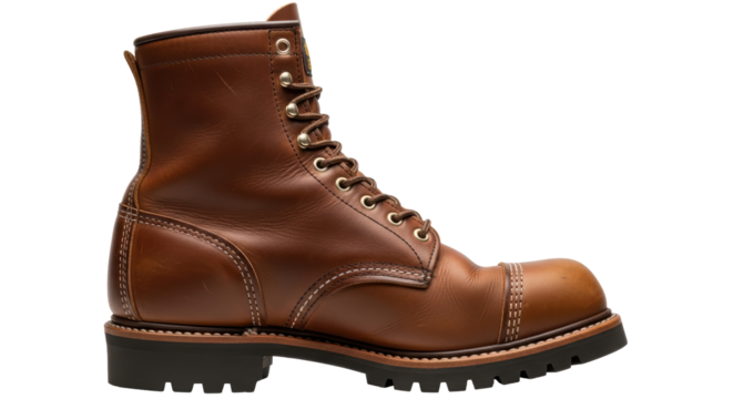 Isolated Leather Boot