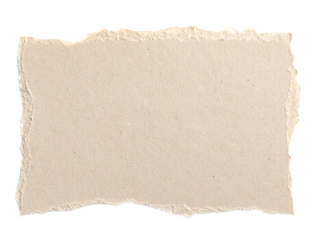 Ripped torn paper edges isolated on transparent background