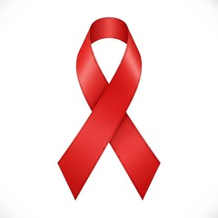 Red awareness ribbon