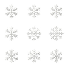Minimalist Snowflake Grid Illustration in Modern Style