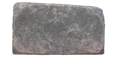3D Render Rock Stone isolated on a Transparent Background