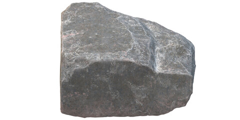 3D Render Rock Stone isolated on a Transparent Background
