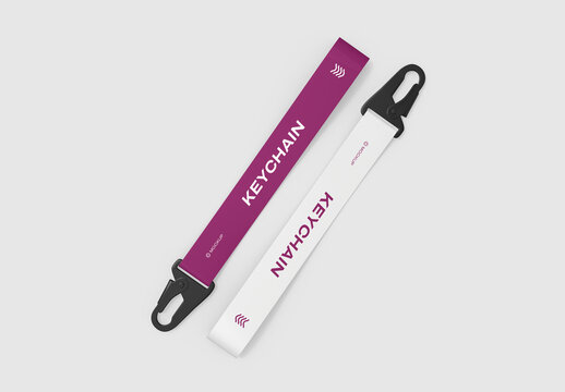 Lanyard Keychain Mockup Template