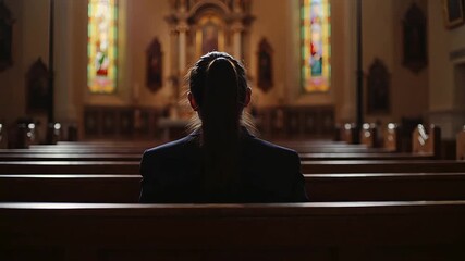 Prayer in Church Spiritual Belief Faith Christianity Congregation Hope Devotion Gospel Communion Service