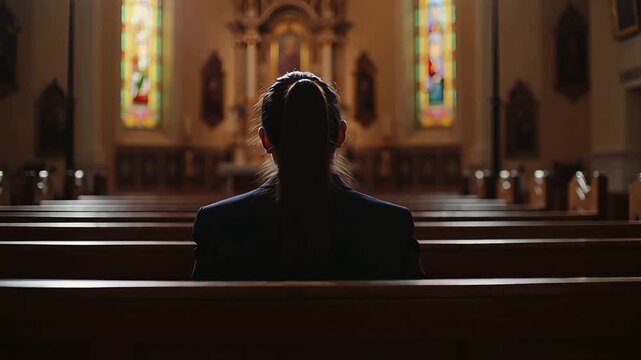 Prayer in Church Spiritual Belief Faith Christianity Congregation Hope Devotion Gospel Communion Service