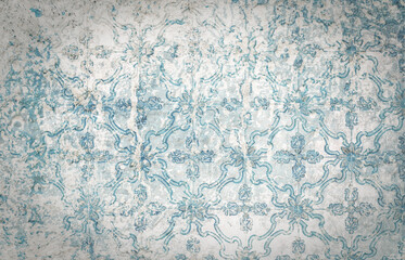Blue and white retro texture. Nice vintage background.