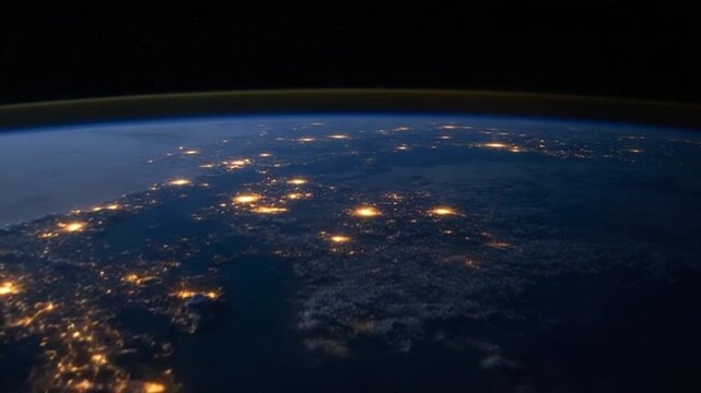 Earths Nighttime View From Space