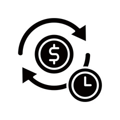 Obraz premium Recurring glyph icon