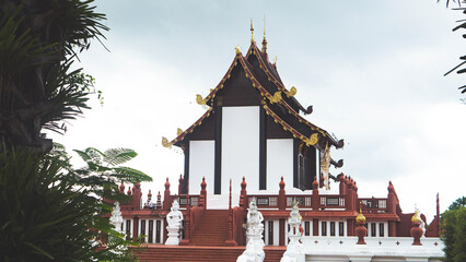 park rajapruek in chiang mai thailand botanical gardens buddist statues art culture architecture buildings © Antonina