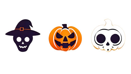 Fototapeta premium halloween pumpkin and ghost