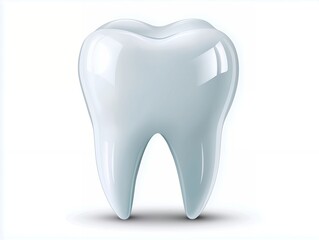 一本の歯のイラスト模型