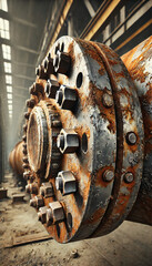 old rusty gears