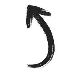 筆書きの矢印単品アイコン　