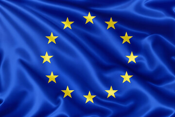 AI generated. The flag of the European Union