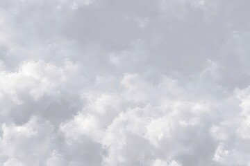 Soft Cloudy Sky Background with Gentle White Clouds and Gray Tones