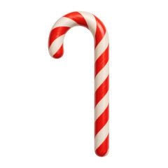 Red and white striped candy cane