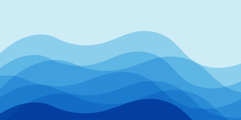 Curved Header and Footer Element. Dynamic shapes composition vector illustration