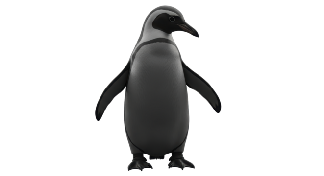 Isolated Penguin Standing