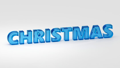 Soft style Christmas mood sign Party Modern Minimal New Year Concept- 3D render Illustration