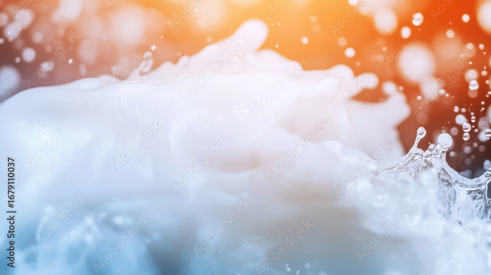 Aufkleber water splashes create captivating textures and patterns in vivid colors