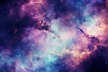 Naklejka premium Purple nebula space backgrounds.