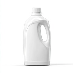 Blank white plastic detergent bottle (2)