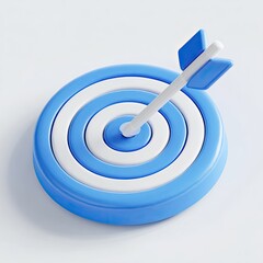 3D target with arrow