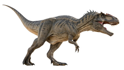 Giganotosaurus isolated on transparent PNG background