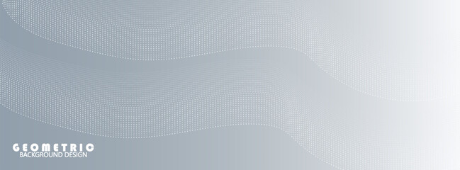 Gray and white abstract background with flowing particles. Digital future technology concept. vector illustration,website,poster