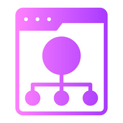 digital marketing gradient icon