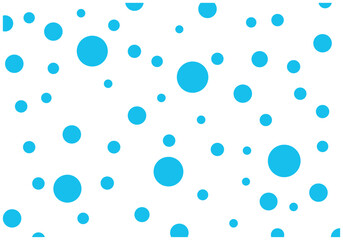 かわいい水玉ドット柄模様の背景素材水色