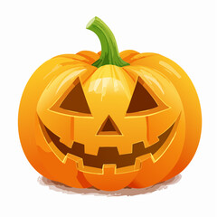 Halloween-K&uuml;rbis mit Gesicht