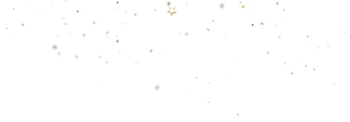 Beautiful background image with gold and silver stars and sparkles, perfect for holidays.