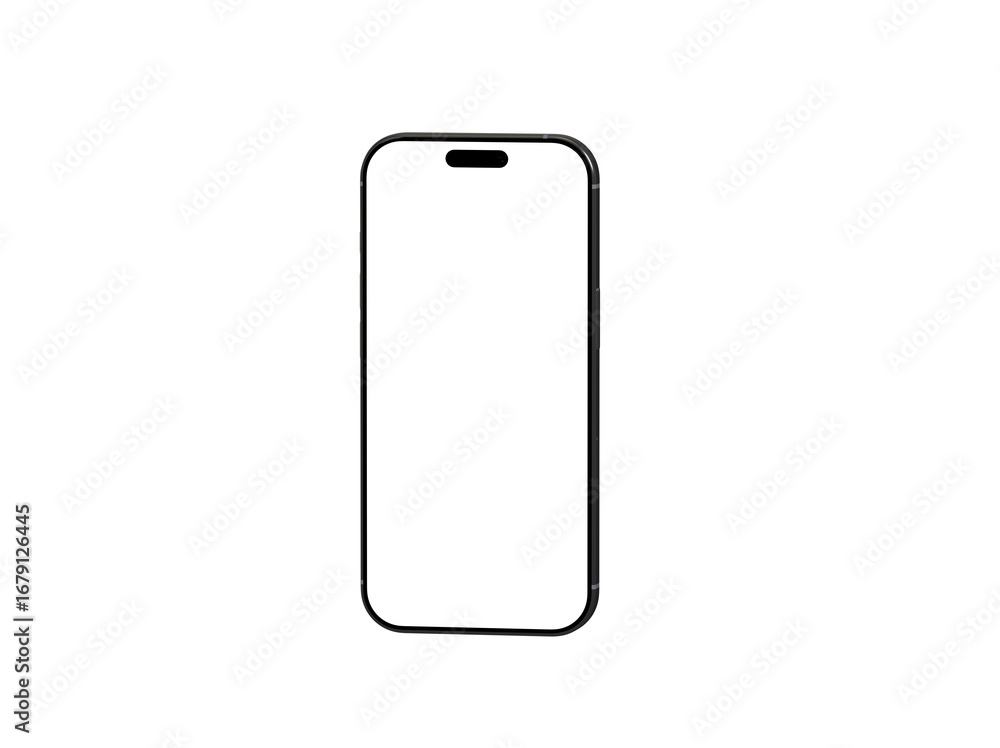 Poster clean smartphone mockup with blank screen, perfect for app presentations or website designs. high-re