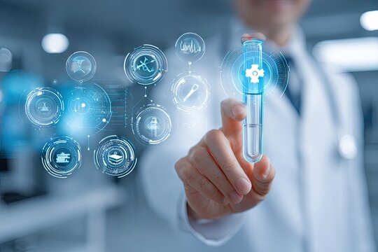 Medical Innovation Holographic Display Test Tube.