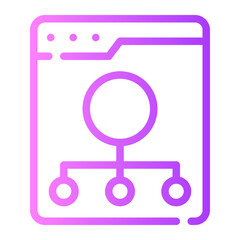 digital marketing gradient icon