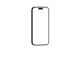 Clean design smartphone mockup with blank screen. Perfect for app presentations or website designs.