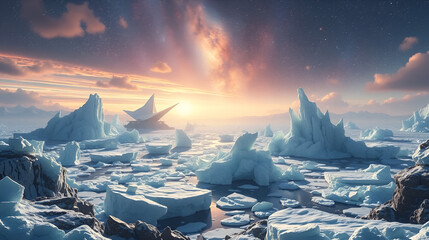 Ganymedes icy marvels and the celestial expanse