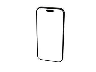 High-quality image of a blank smartphone screen, perfect for app presentations or website mockups. Download now!