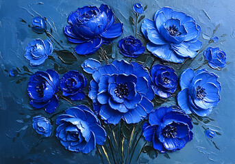 blue and white flowers