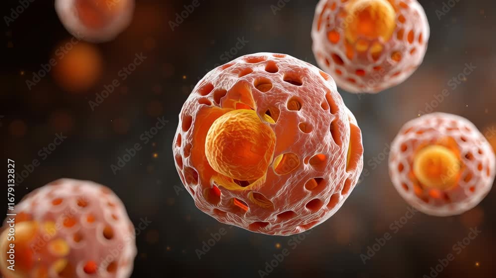 Poster immune cells glowing in vibrant colors, showcasing intricate details and structures of defense mecha