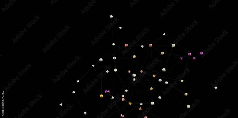Poster digital network connection background. abstract data visualization. perfect for tech, ai, or busines