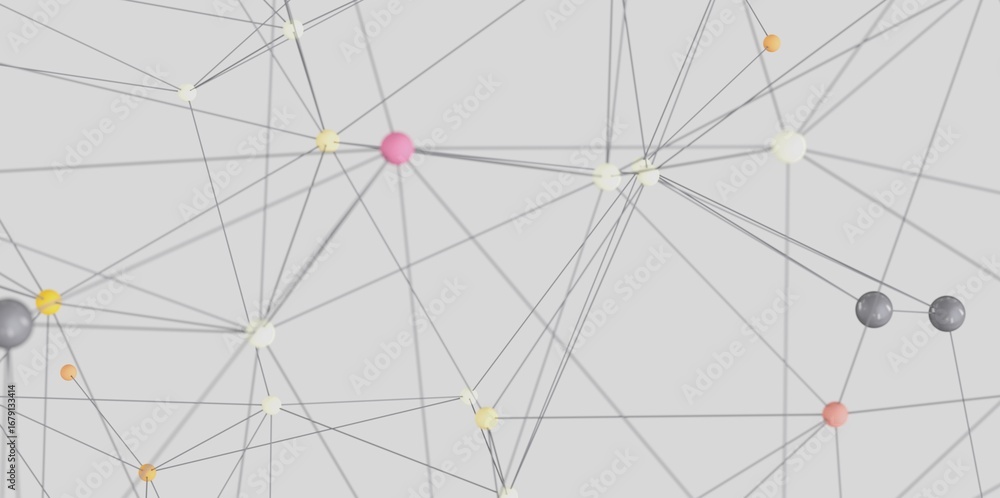 Aufkleber modern abstract background with connected dots and lines. ideal for technology, network, and connect