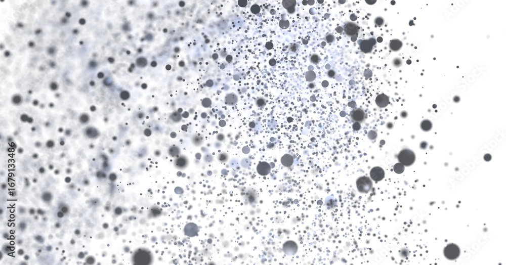 Poster high-resolution abstract background image featuring a burst of gray particles on white. ideal for de