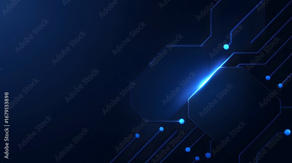 Aufkleber intricate digital circuits and glowing data pathways in a futuristic, high-tech background