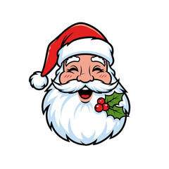 Santa Claus laughing cheerfully