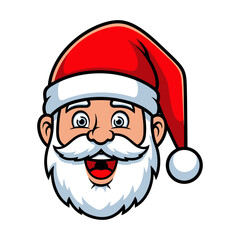 Santa Claus laughing cheerfully